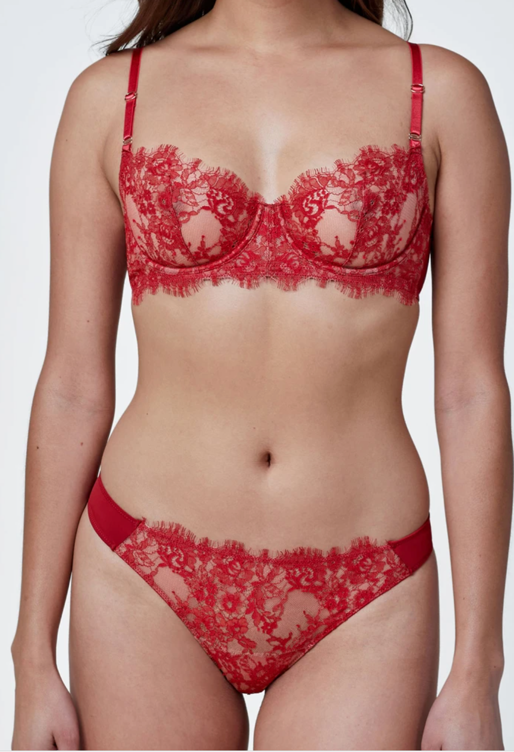 Buy Victoria's Secret PINK Red Pepper Lace Longline Bralette from Next  Luxembourg