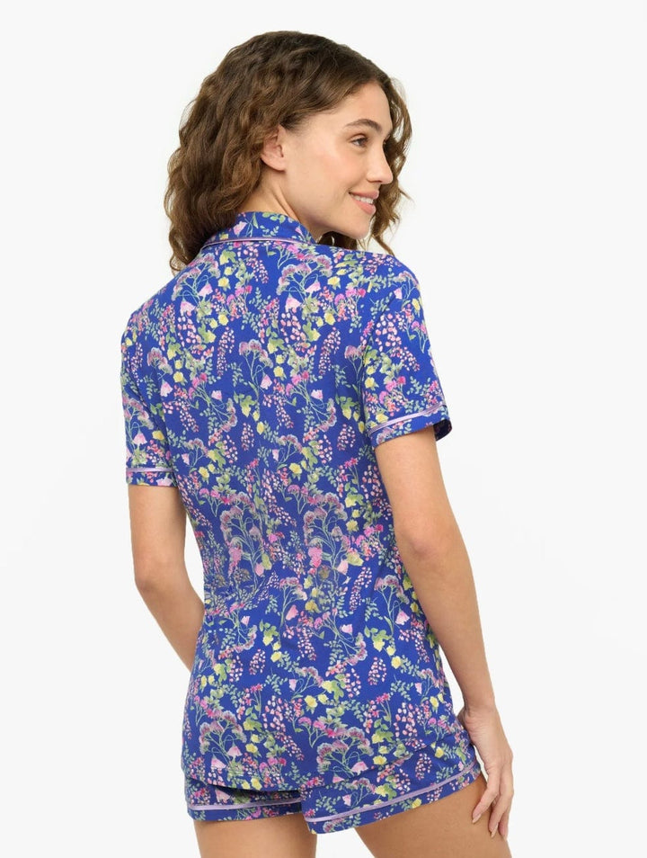 Cosabella Pajamas Cosabella Bella Printed Short Sleeve Top & Boxer Set- Gardini