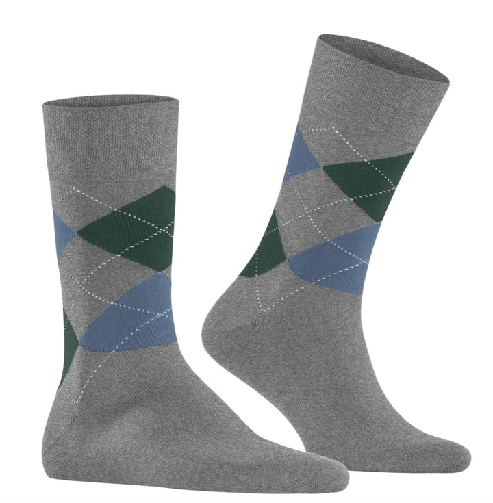 Falke mens socks Light Grey Mel / 43-46 (9.5-12) Falke Sensitive Argyle Men Socks