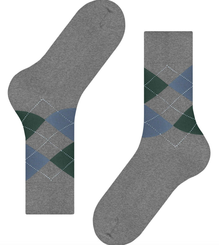Falke mens socks Light Grey Mel / 43-46 (9.5-12) Falke Sensitive Argyle Men Socks