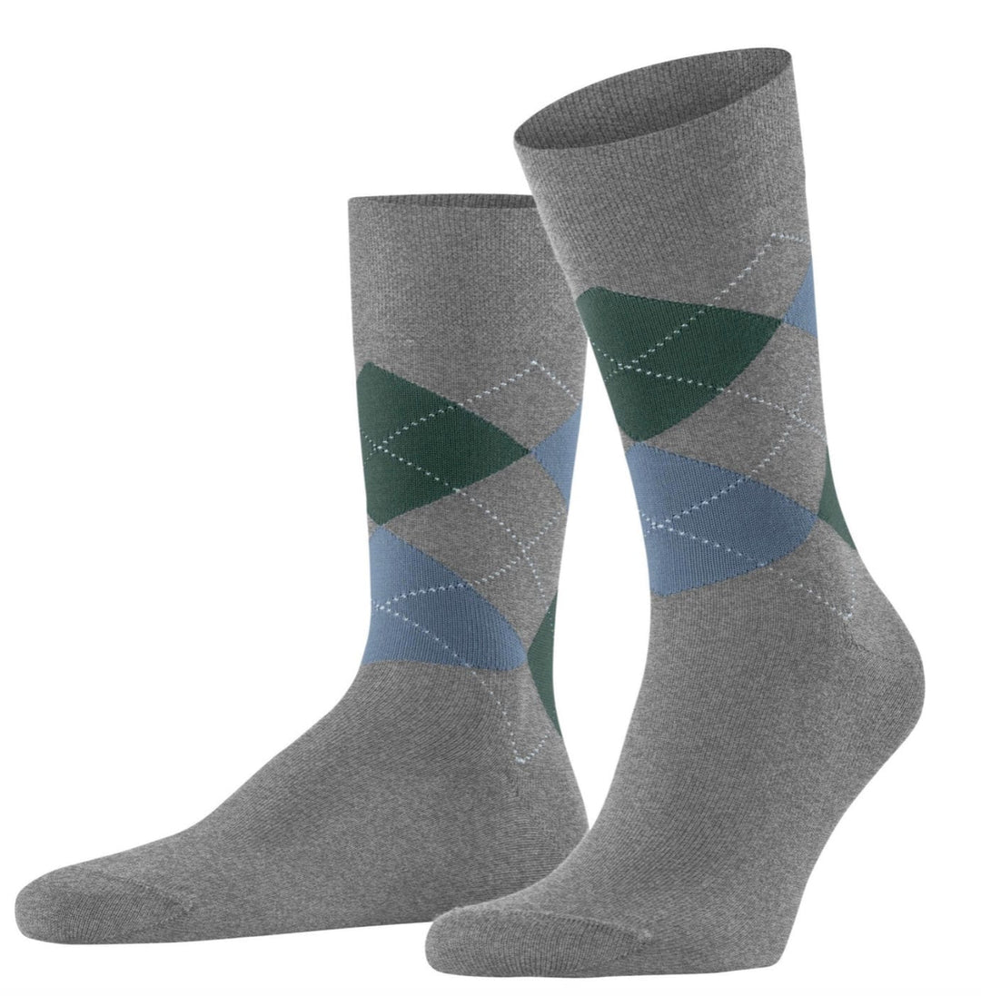 Falke mens socks Light Grey Mel / 43-46 (9.5-12) Falke Sensitive Argyle Men Socks