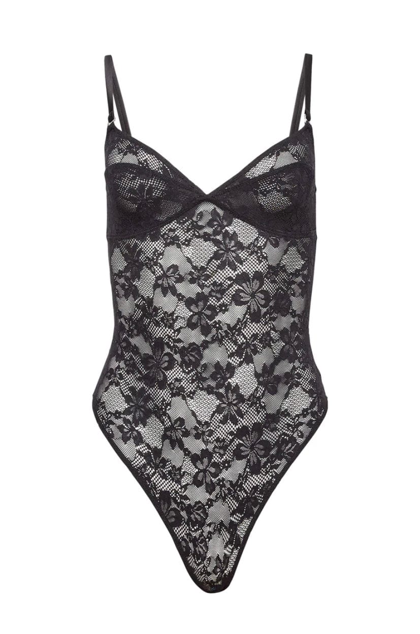 Fleur du Mal bodysuit Fleur du Mal Le Stretch Lace Wireless Bodysuit