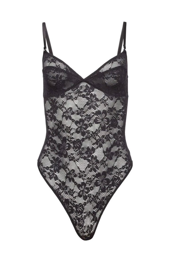 Fleur du Mal bodysuit Fleur du Mal Le Stretch Lace Wireless Bodysuit