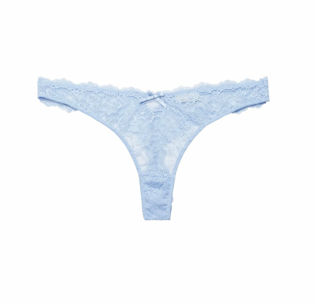 Fleur du Mal thong Forget Me Not / S (2) Fleur du Mal Bianca Lace Thong- PREORDER