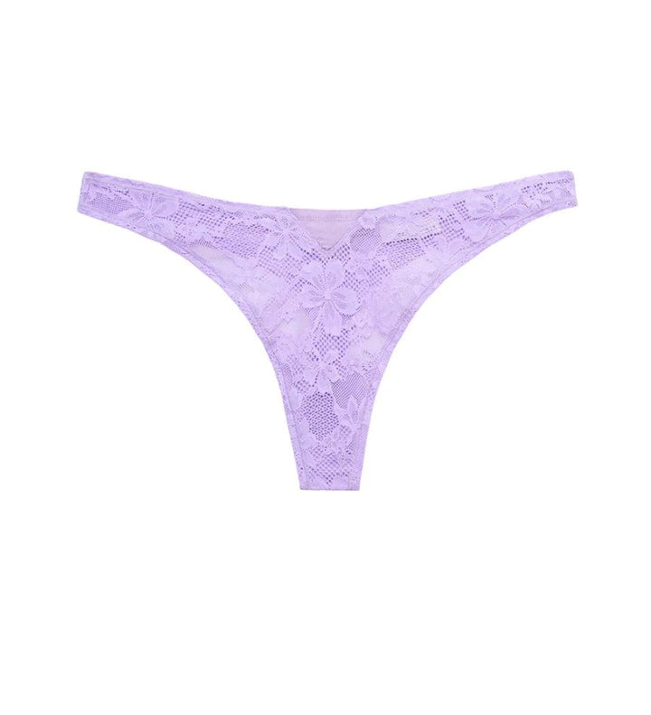 Fleur du Mal thong Light Lilac / XS/S Fleur du Mal Le Stretch Lace Thong