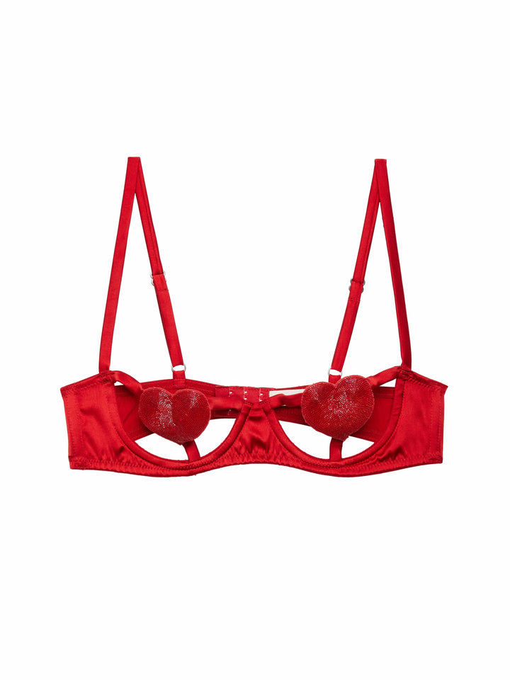 Fleur du Mal underwire bra Fleur du Mal Queen of Hearts Balconette Bra