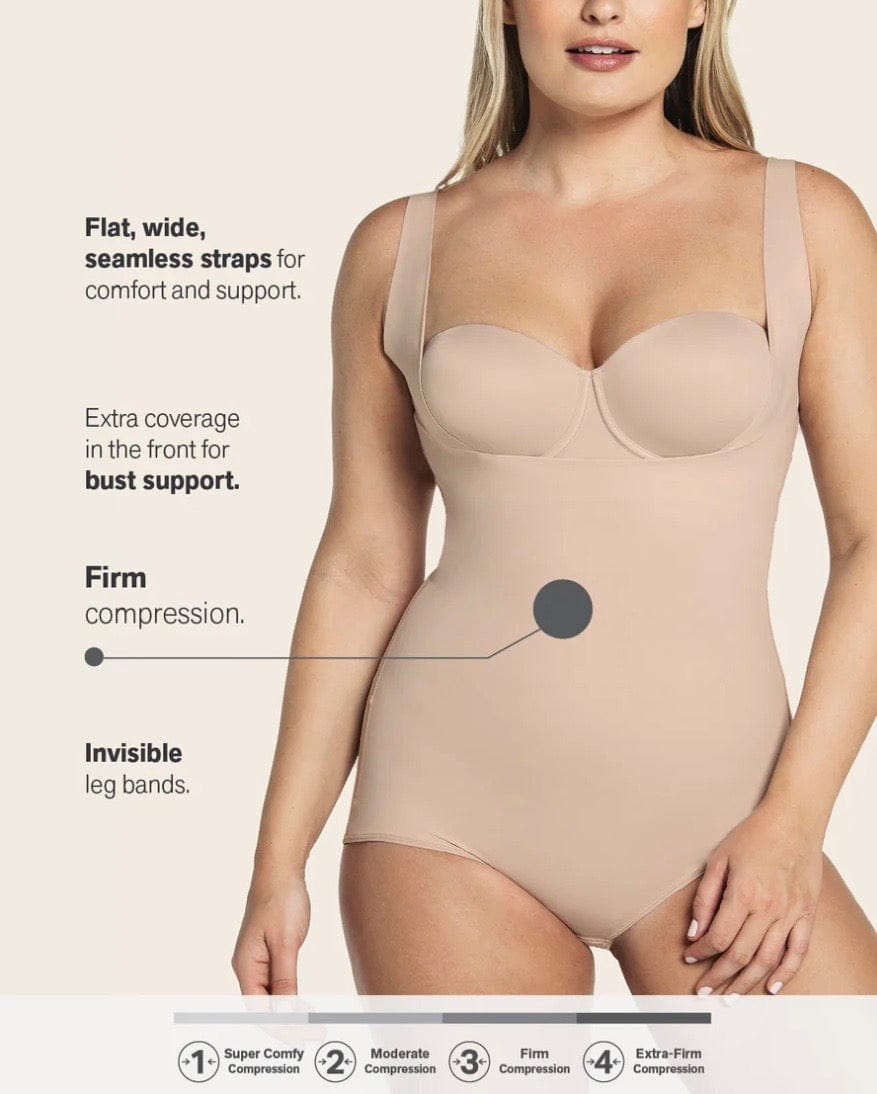 Leonisa Shapewear Leonisa Plunge Back Classic Sculpting Body Shaper
