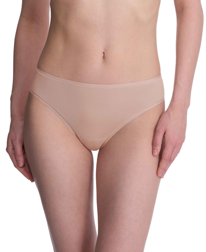 Natori thong Cafe / S Natori Bliss Bare Cotton Thong