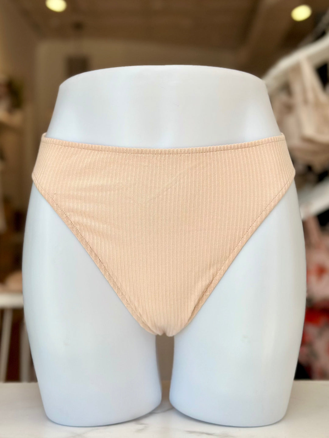 Only Hearts brief Peach Skin / S Only Hearts Feather Weight Rib High Cut Brief