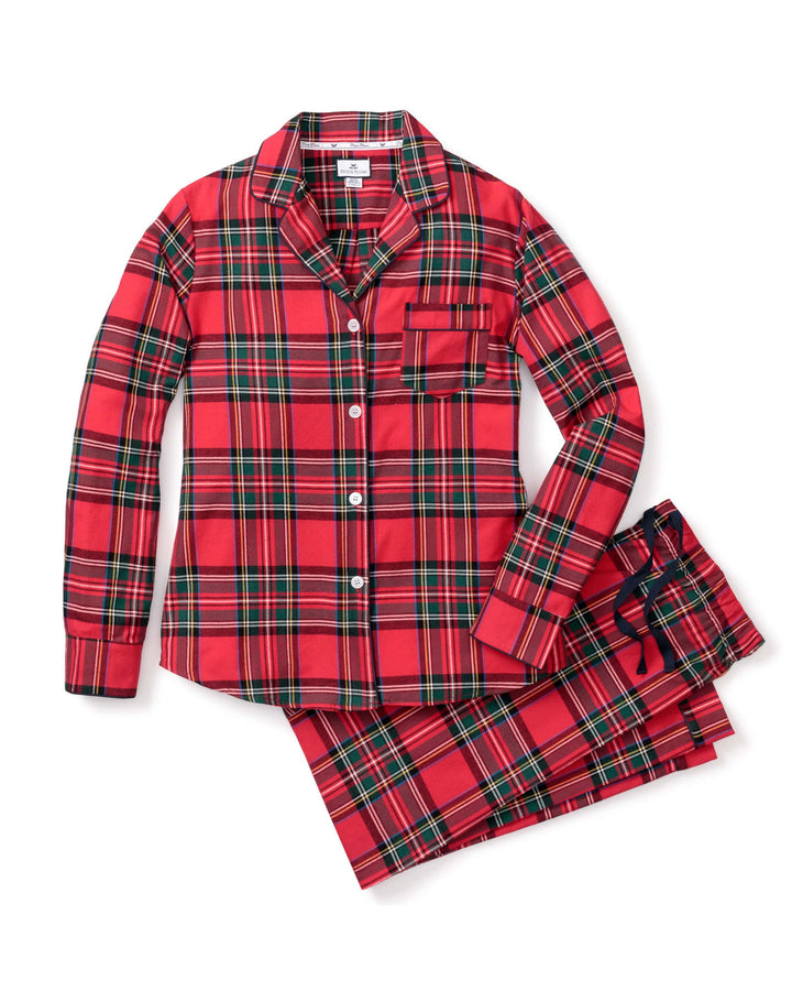 Petite Plume Pajamas Imperial Tartan / S Petite Plume Brushed Twill Pajama Set Imperial Tartan