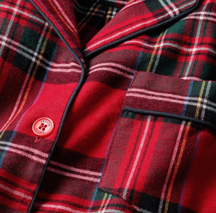 Petite Plume Pajamas Petite Plume Brushed Twill Pajama Set Imperial Tartan