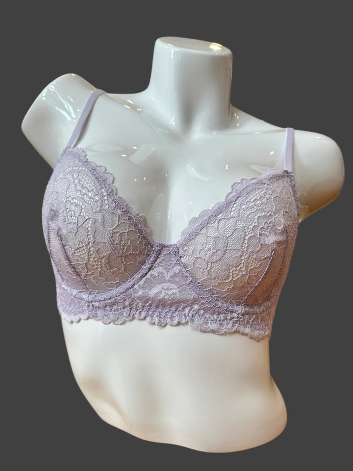 Samantha Chang underwire bra Whispering Lilac / 32C Samantha Chang All Lace Underwire Bra