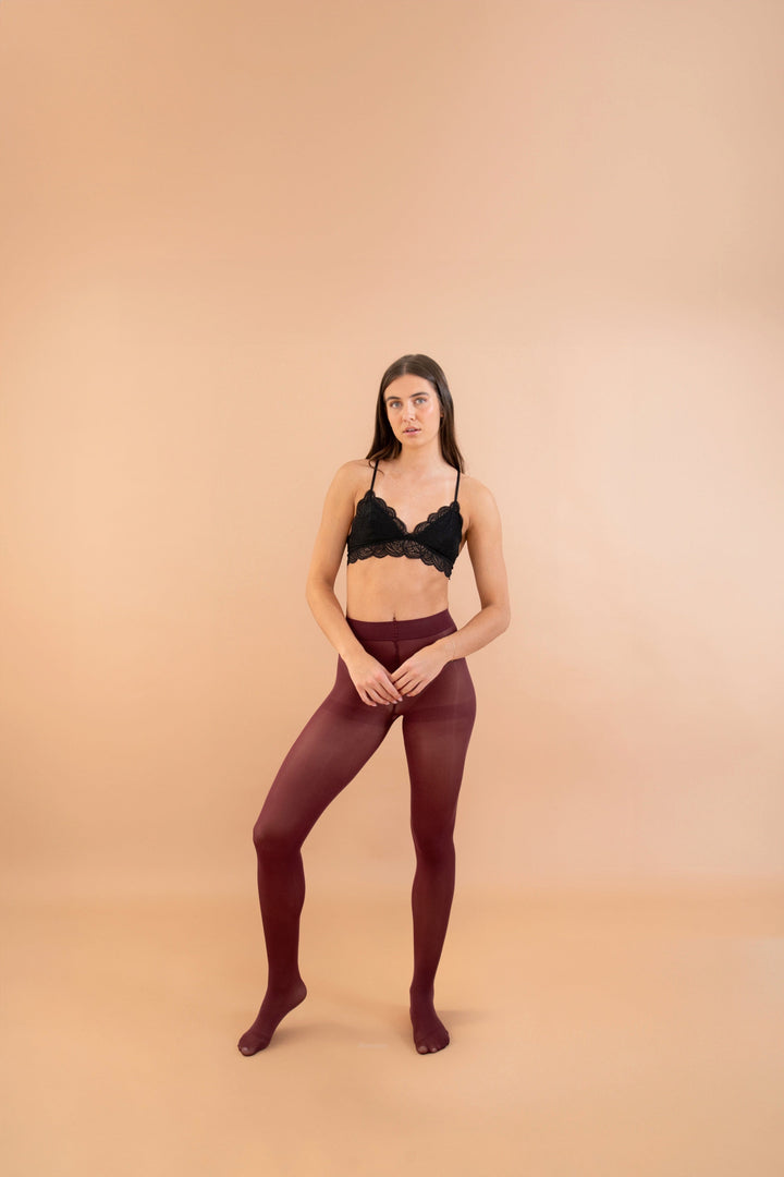 Threads Hosiery Bordeaux / A Threads Bordeaux Tights