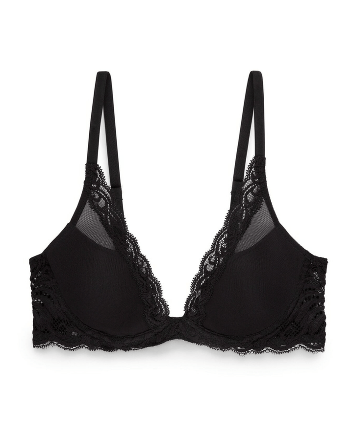 Natori underwire bra Black / 32A Natori Feathers Plunge Underwire Bra