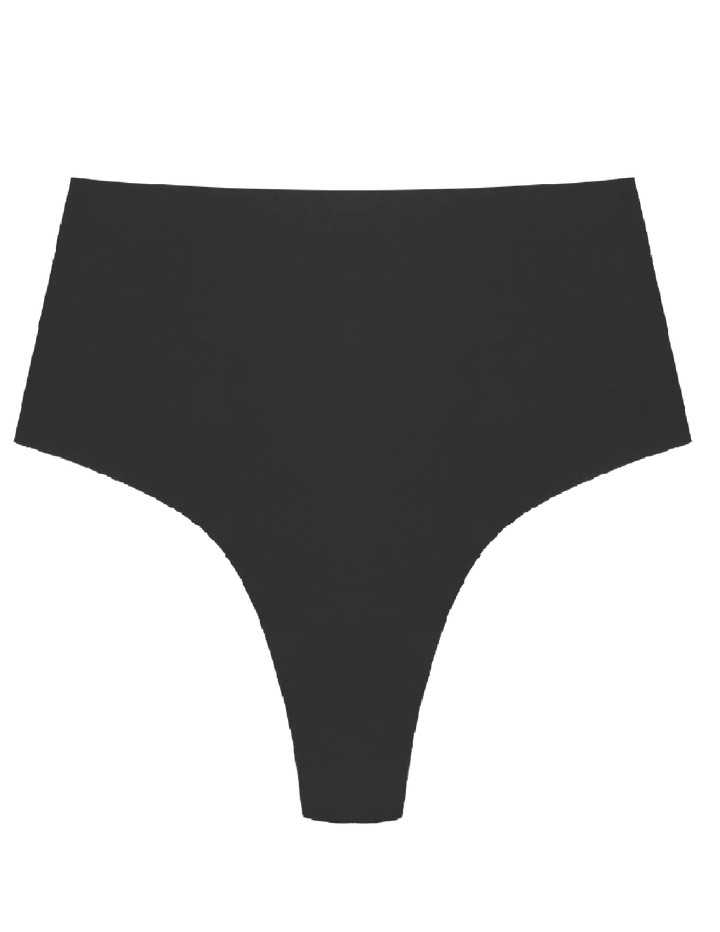 Panty Promise thong Black / S Panty Promise Everyday Organic Cotton High Waisted Thong
