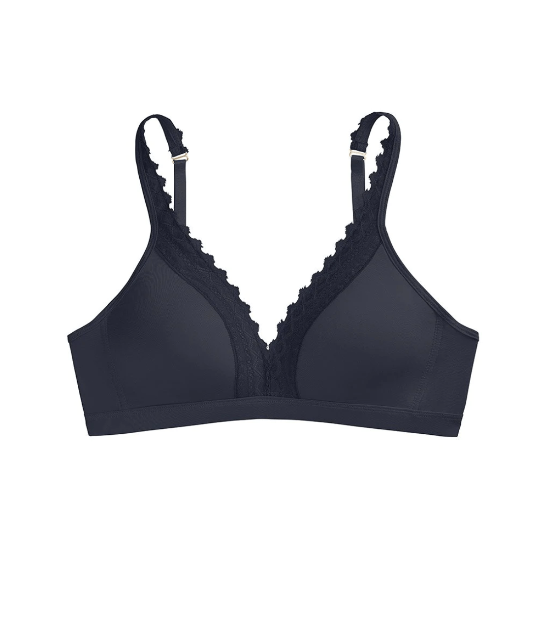 Commando Soft Cup Cotton Bralette in Black - Busted Bra Shop