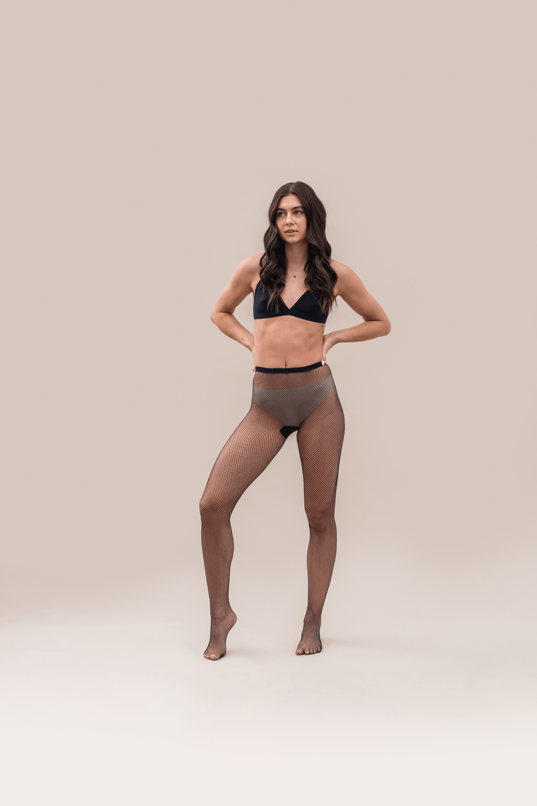 Threads Hosiery Black / AB Threads x Tynomi Banks Fishnet Tights