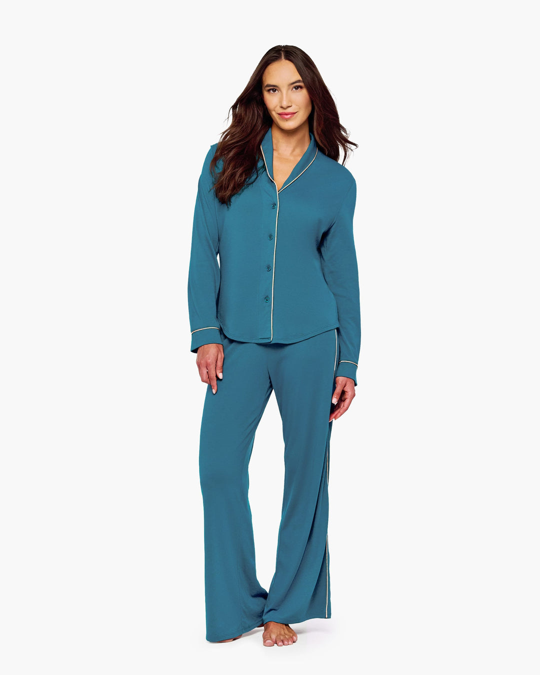 Cosabella Bella Pima Lusso Long Sleeve Top and Pant Set