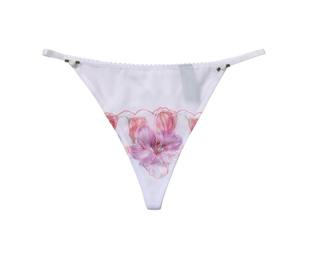 Amour Caché thong S Amour Caché Stephanie Orchid Embroidery G-String