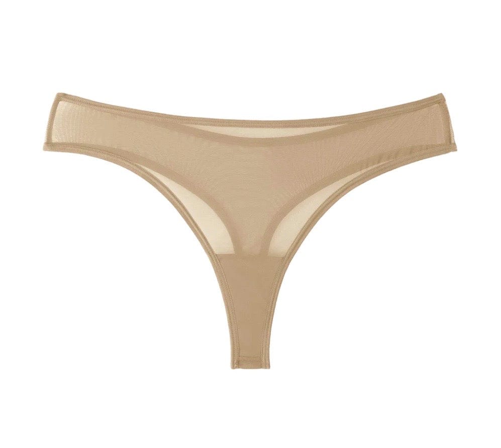 Amour Caché Julie Everyday Sheer Mesh Thong – Art of Intimates