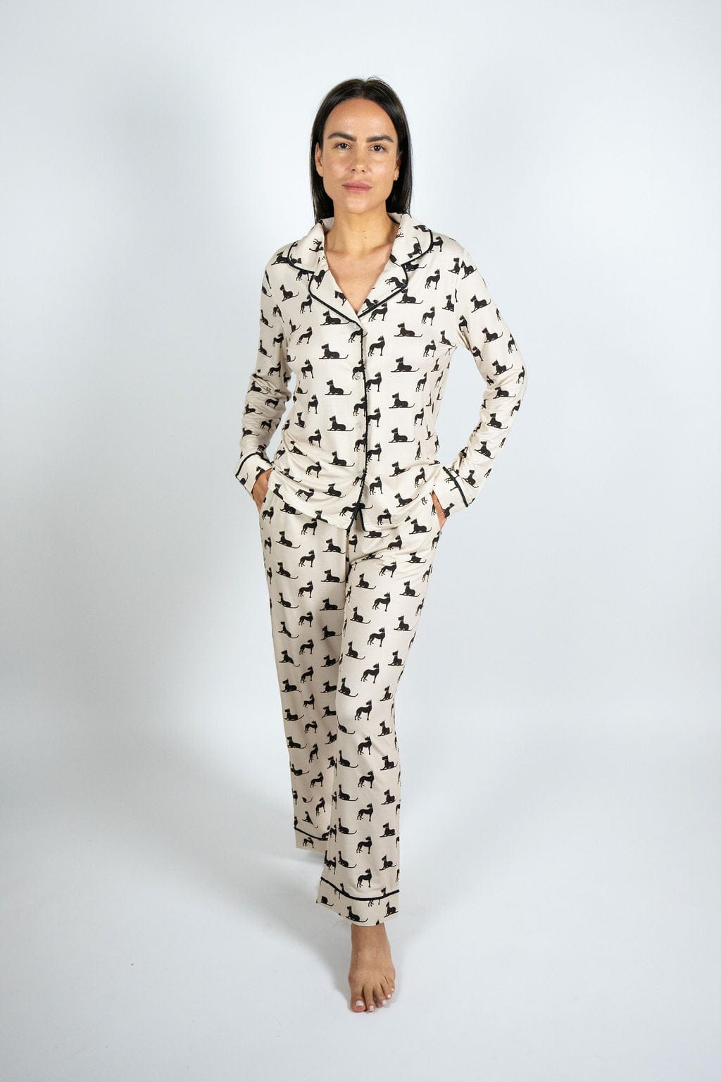 Aspen Dream Pajamas Great Dane / XS Aspen Dream Grace Long Pajama Set-Great Dane