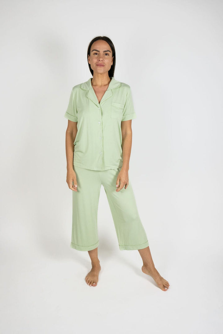 Aspen Dream pajamas Olive / XS Aspen Dream Jolene Cropped Pajama Set