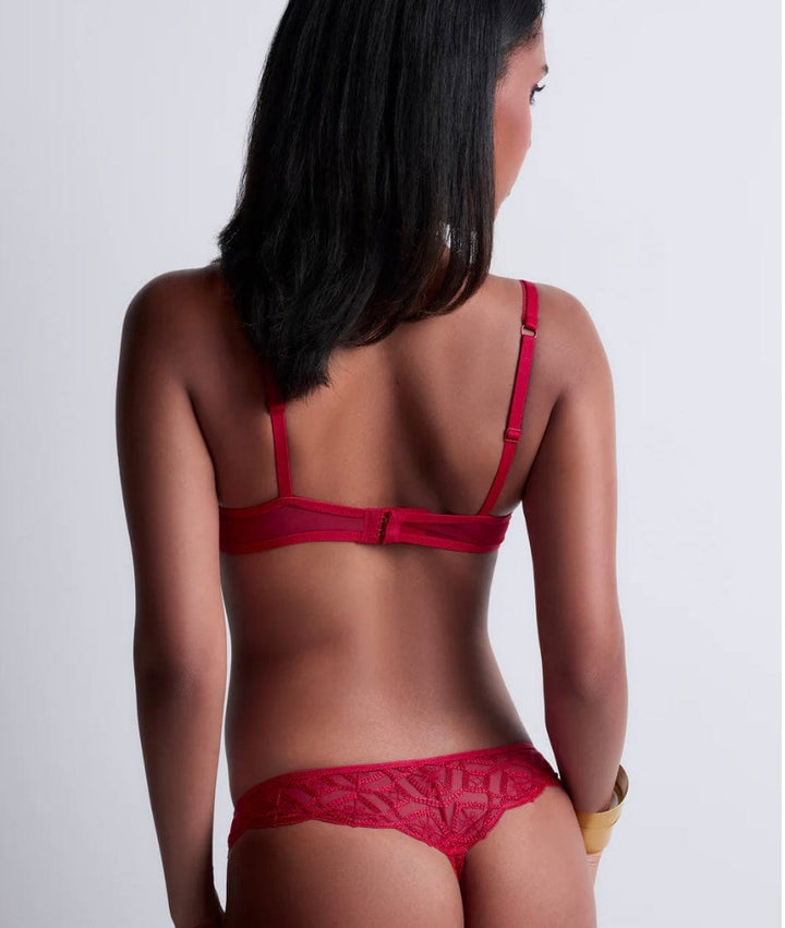 Aubade thong Aubade Sense of Illusion Tanga Red Berry