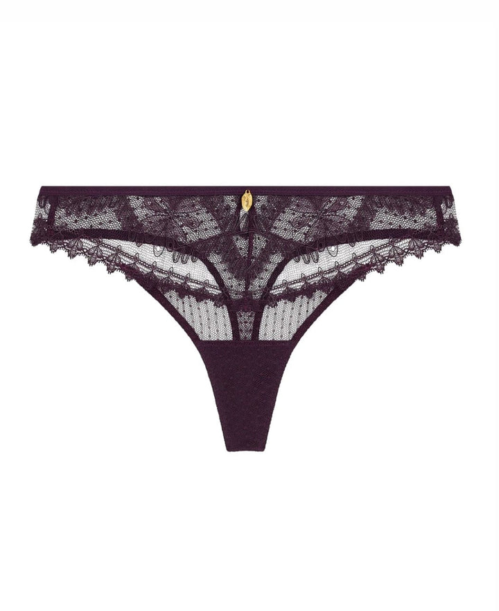 Aubade thong Plum / S Aubade Mystery of Love Tanga Bottom