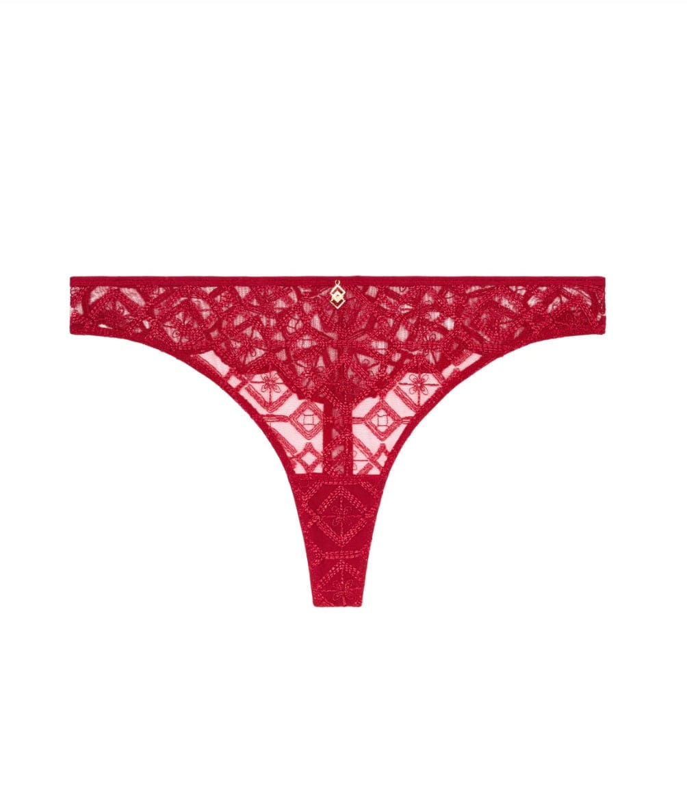Aubade thong Red Berry / S (2) Aubade Sense of Illusion Tanga Red Berry