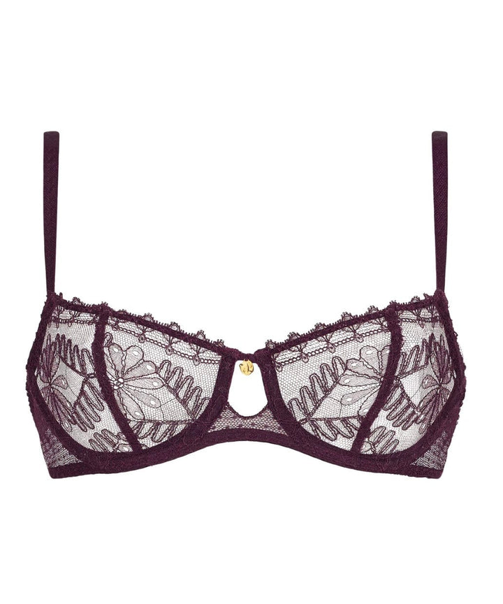Aubade underwire bra Plum / 36B Aubade Mystery of Love Half Cup Bra