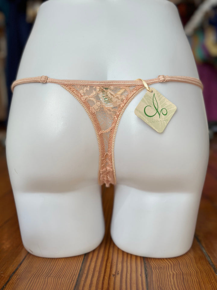 Clo Intimo Underwear Maple Sugar / OS CLO intimo Fortuna Adjustable String Thong