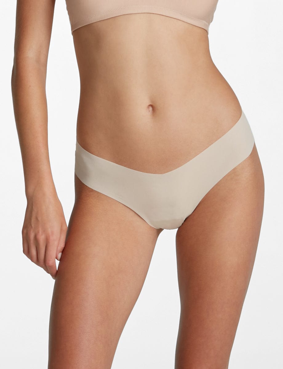 Commando thong Beige / OS Commando Invisible Rib One Size Thong