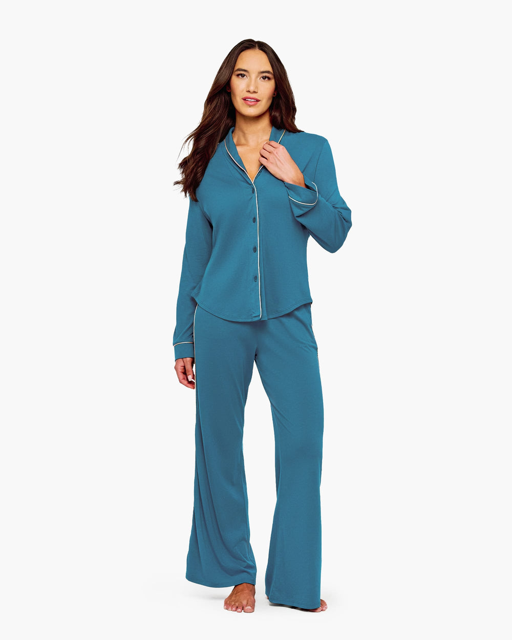 Cosabella Bella Pima Lusso Long Sleeve Top and Pant Set - Art of Intimates