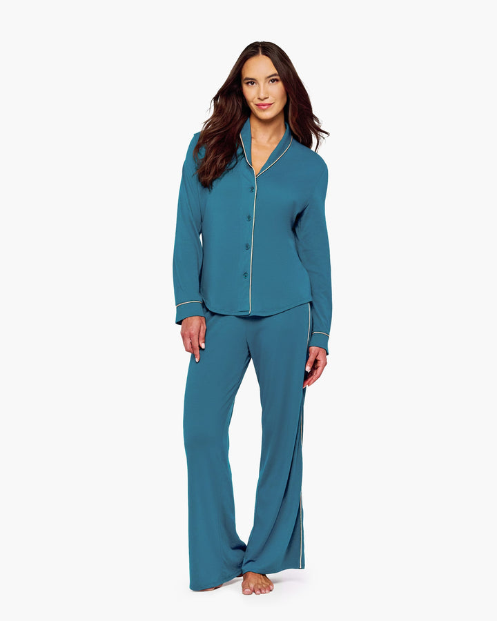 Cosabella Bella Pima Lusso Long Sleeve Top and Pant Set - Art of Intimates