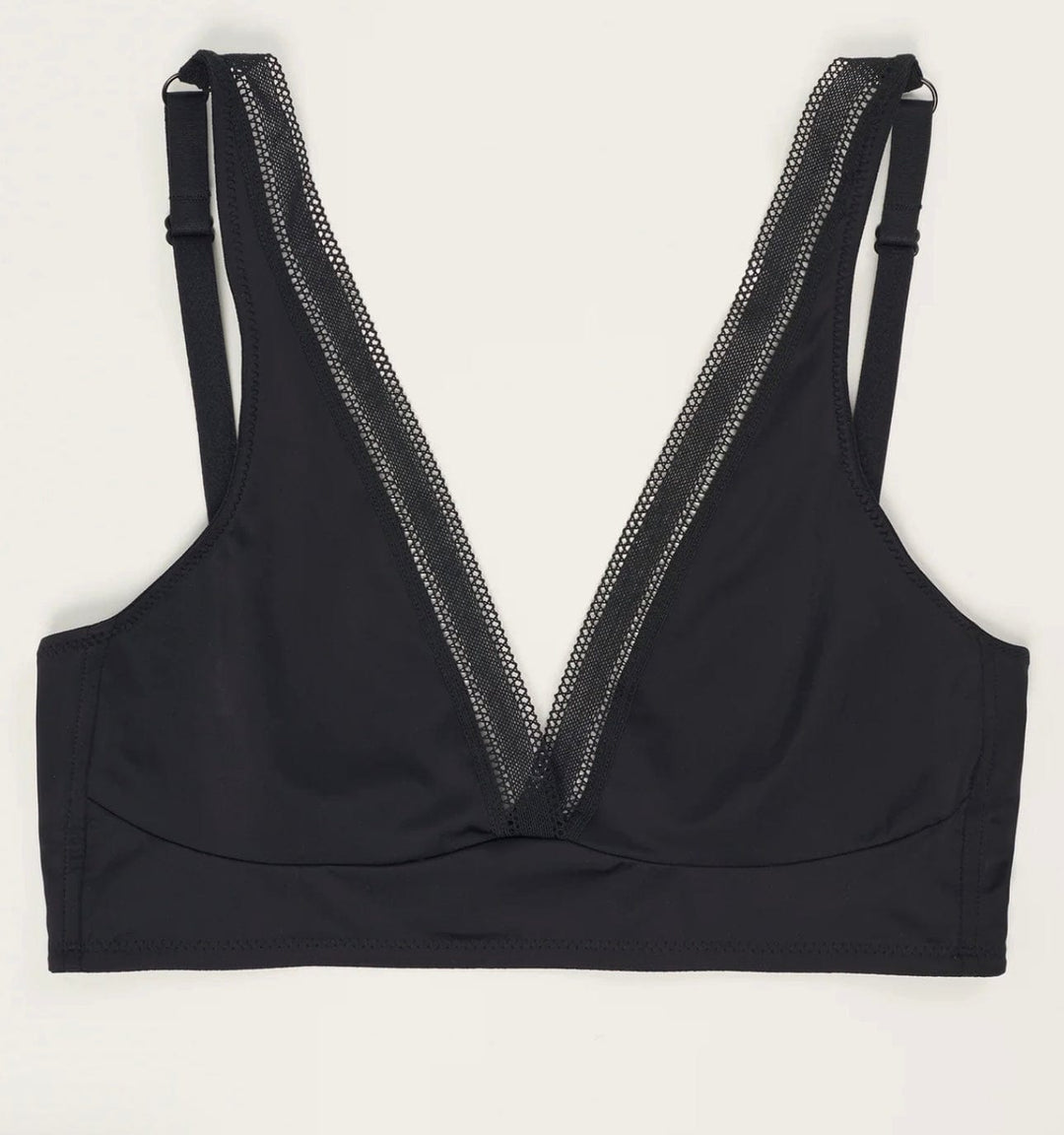 Else bralette Black / S Else Nano Soft Cup Plunge Bra