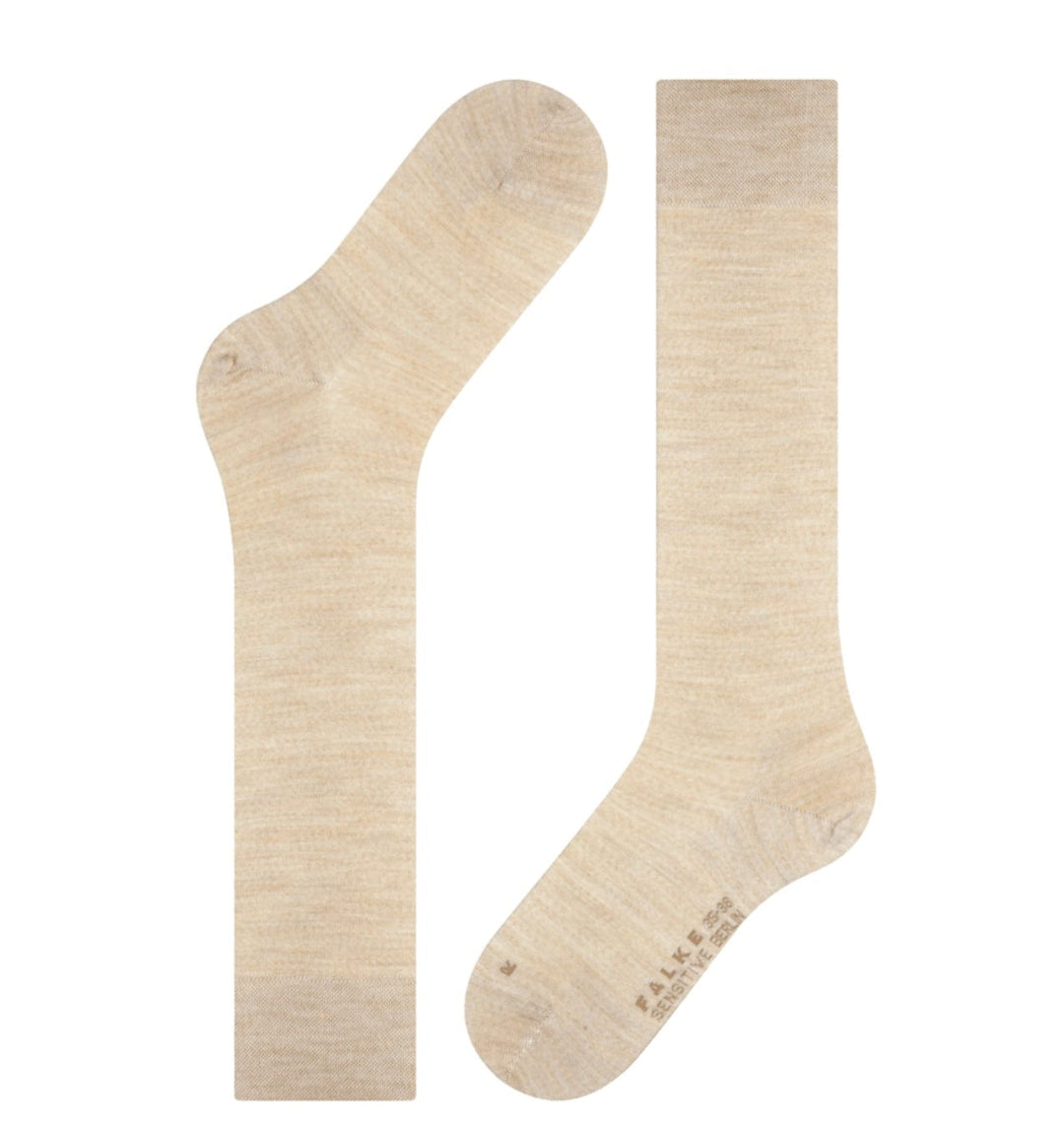 Falke knee high socks Linen Mel. / 39-42 (8-10.5) Falke Sensitive Berlin Women Knee-High Socks