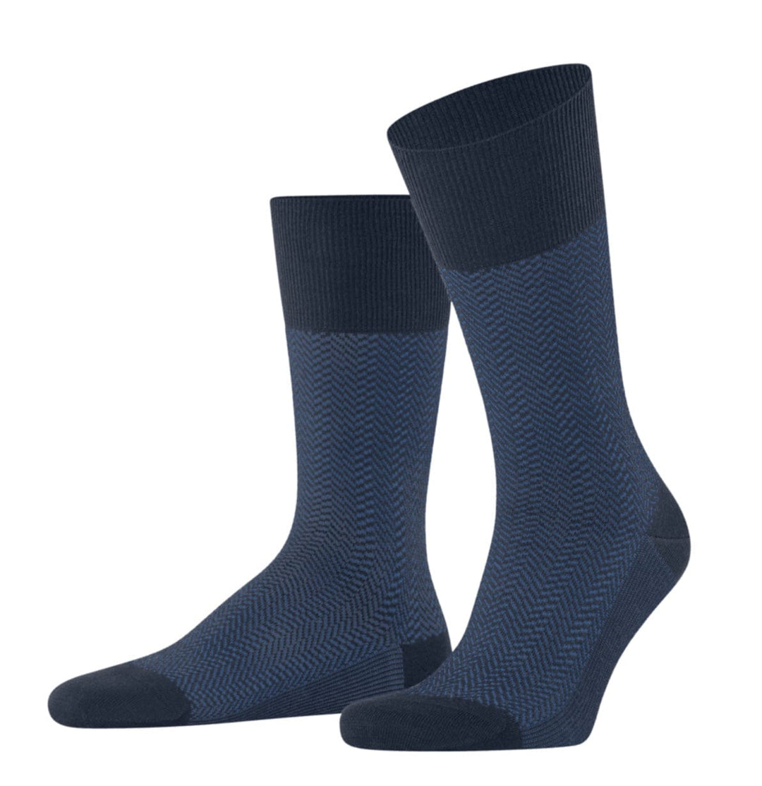 Falke mens socks Space Blue / 6.5-9 Falke Airport Herringstripe Men Socks