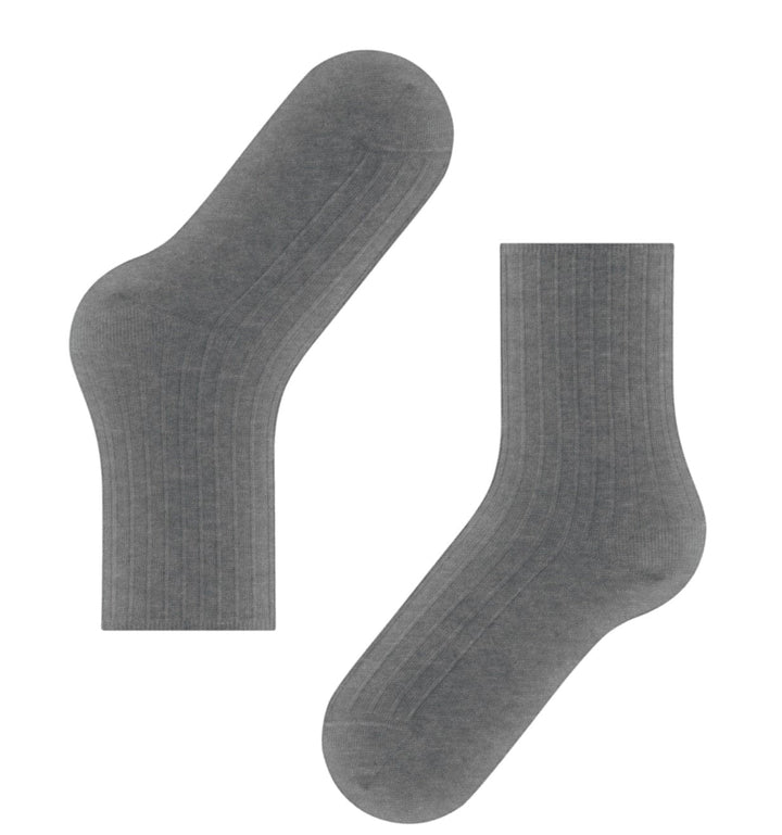 Falke Socks Light Grey / 5-7.5 Falke Women Cotton Rib Socks