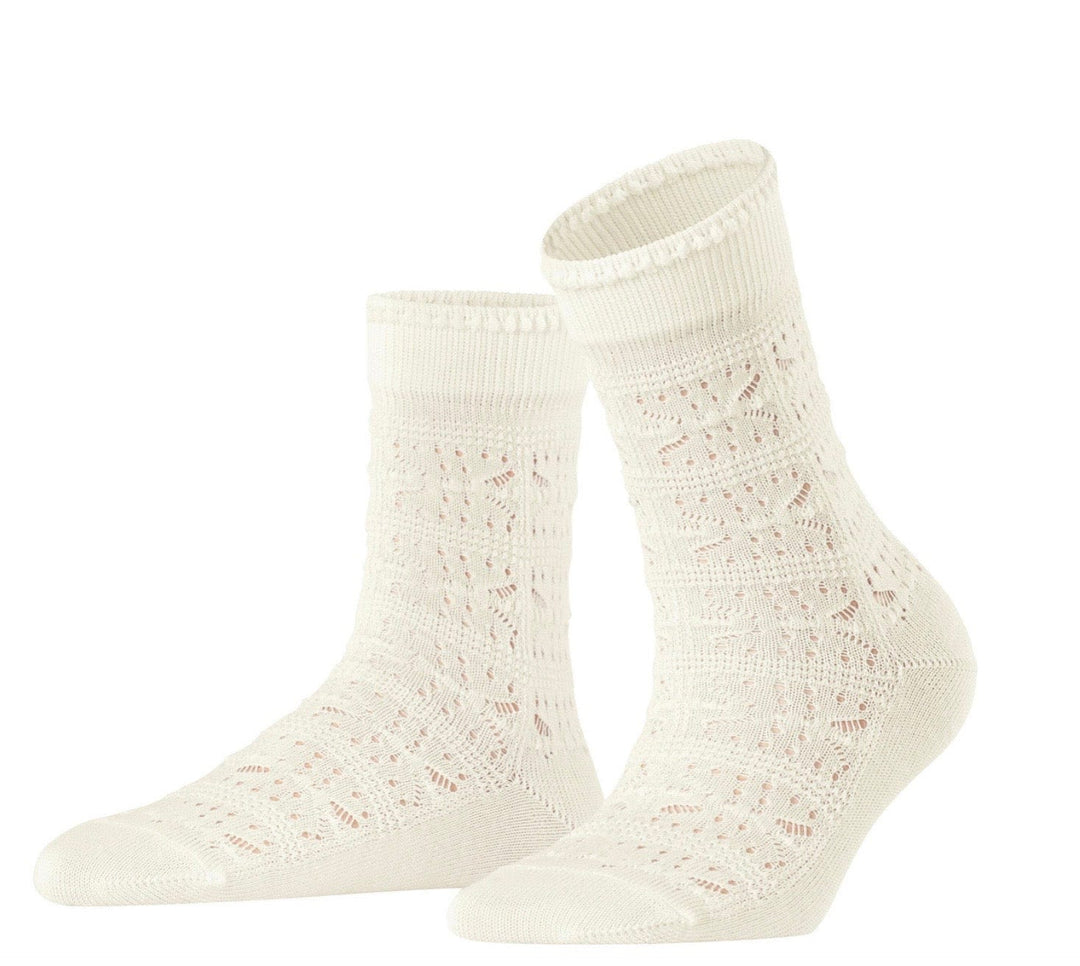 Falke Socks Off-White / 5-7.5 (35-38) Falke Granny Square Women Socks