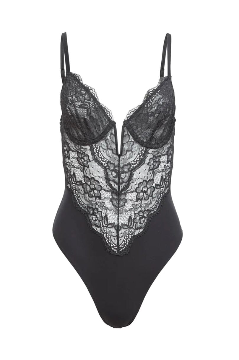 Fleur du Mal bodysuit Black / S Fleur du Mal Bianca Lace Bodysuit