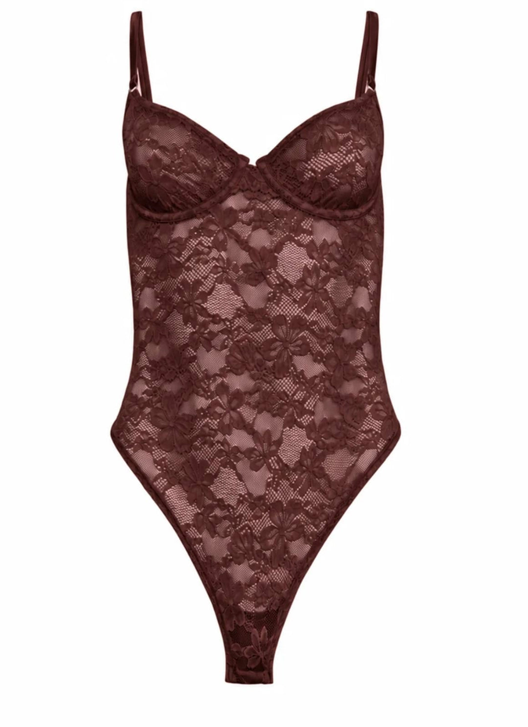Fleur du Mal Le Stretch Lace Bodysuit - Art of Intimates