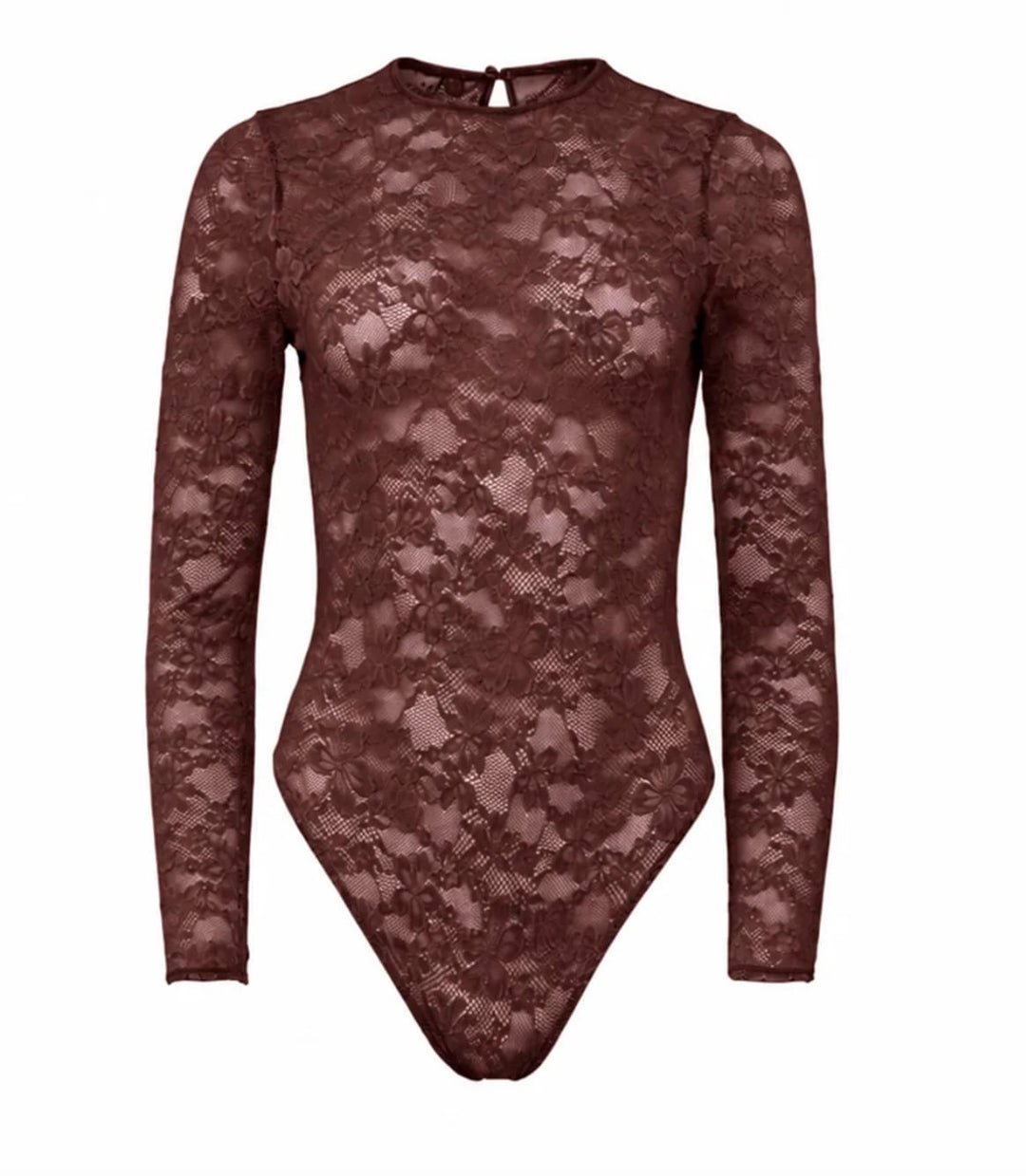Fleur du Mal Le Stretch Lace Long Sleeve Bodysuit - Art of Intimates
