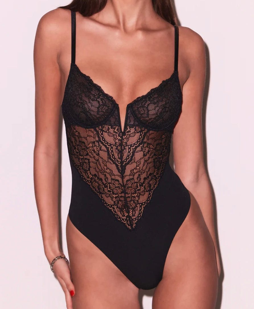 Fleur du Mal bodysuit Fleur du Mal Bianca Lace Bodysuit