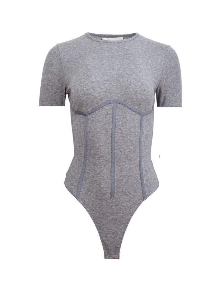 Fleur du Mal bodysuit Heather Grey / S Fleur du Mal Organic Cotton T-Shirt Bodysuit
