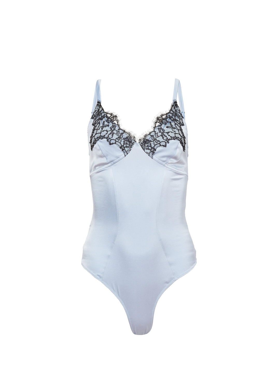 Fleur du Mal bodysuit Ice Queen (Light Blue) / S Fleur du Mal Iris Lace Bodysuit