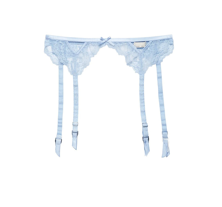 Fleur du Mal Garter Belts Forget Me Not / M (3) Fleur du Mal Bianca Lace Garter Belt- PREORDER