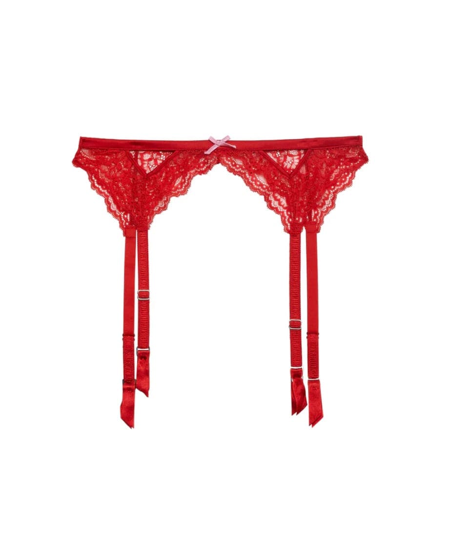 Fleur du Mal Bianca Lace Garter Belt Art of Intimates Fleur du Mal Bianca Lace Garter Belt Art of Intimates