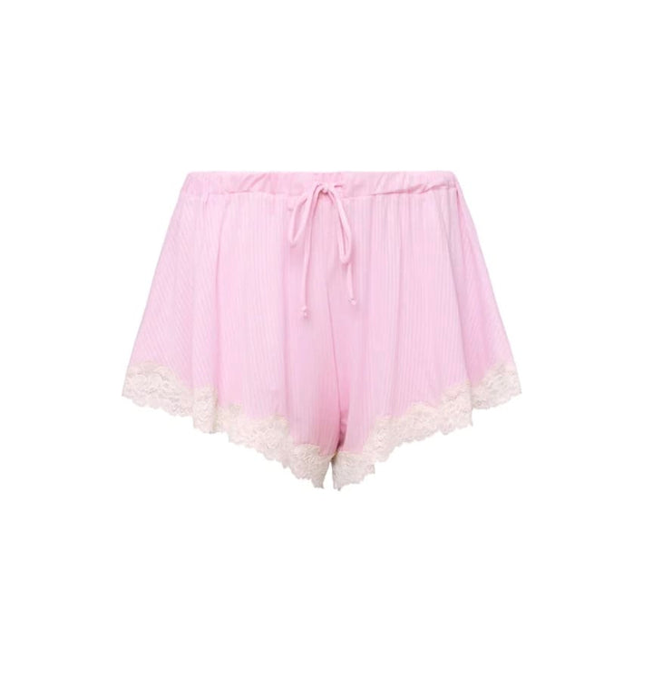 Fleur du Mal pajama short Bubblegum / S Fleur du Mal Butter Rib Flutter Short