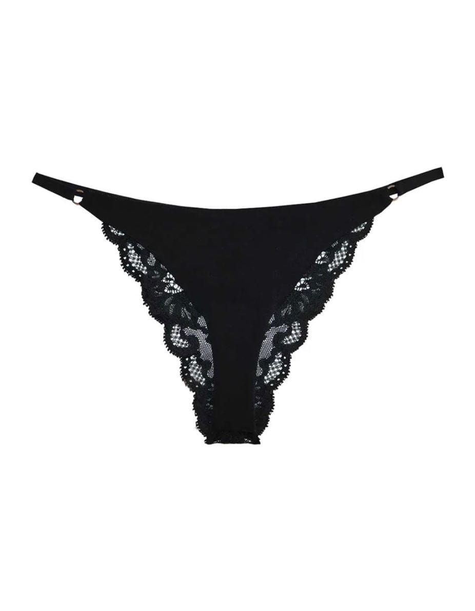 Fleur du Mal Underwear Black / S/M Fleur du Mal Charlotte Lace Seamless Cheeky