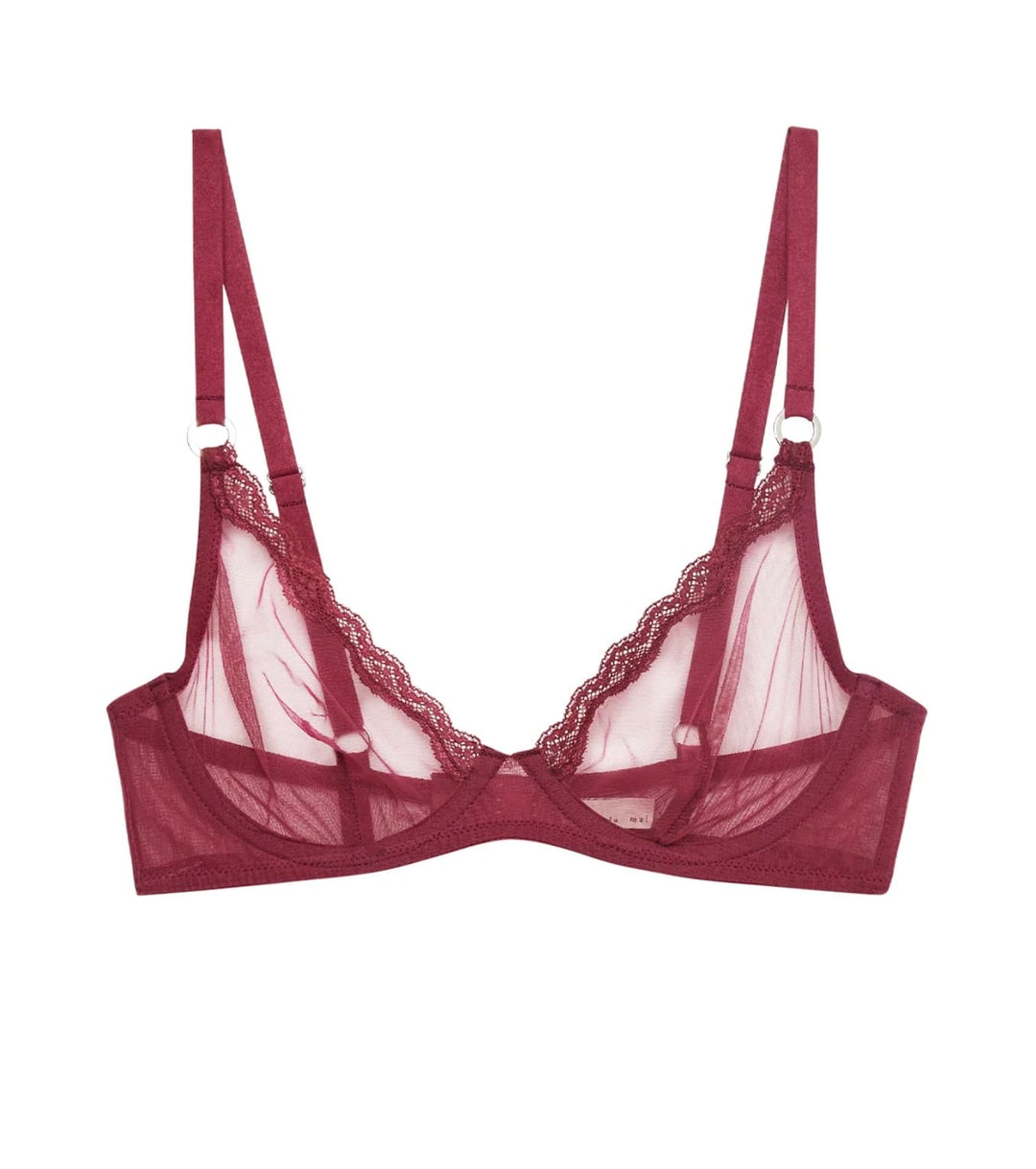Fleur du Mal Sheer Tulle Demi Bra - Art of Intimates